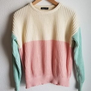 American Apparel Pastel Fisherman Sweater small